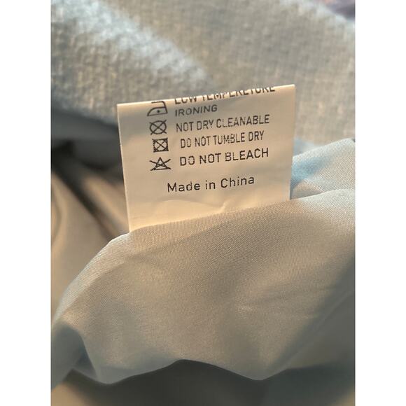 NWOT Women's Light Blue Retro Style Dress Back Zipper 50's Vibes Size Medium - Picture 5 of 6